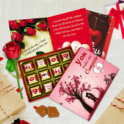 Sweet Romantic Chocolate Love Gift for Girlfriend, Wife & Special One | Perfect Valentine & Anniversary Gift