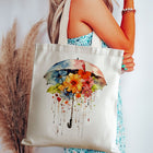 Stylish Canvas Tote Bag for Women, Handbag for Girls with Waterproof Inner, 1 Zipper Pocket & 3 Inside Pockets, Daily Use, Shopping & College