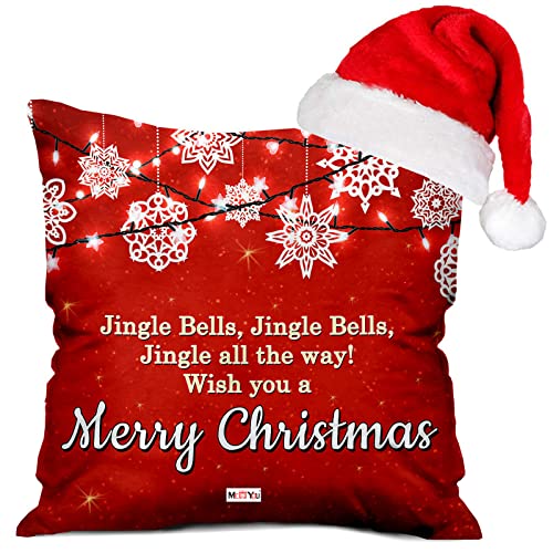 Midiron Christmas Gift Combo Pack, Cushion, Santa Cap, Mug, Chocolate Box, Gift for Relative and Friends IZ21-55