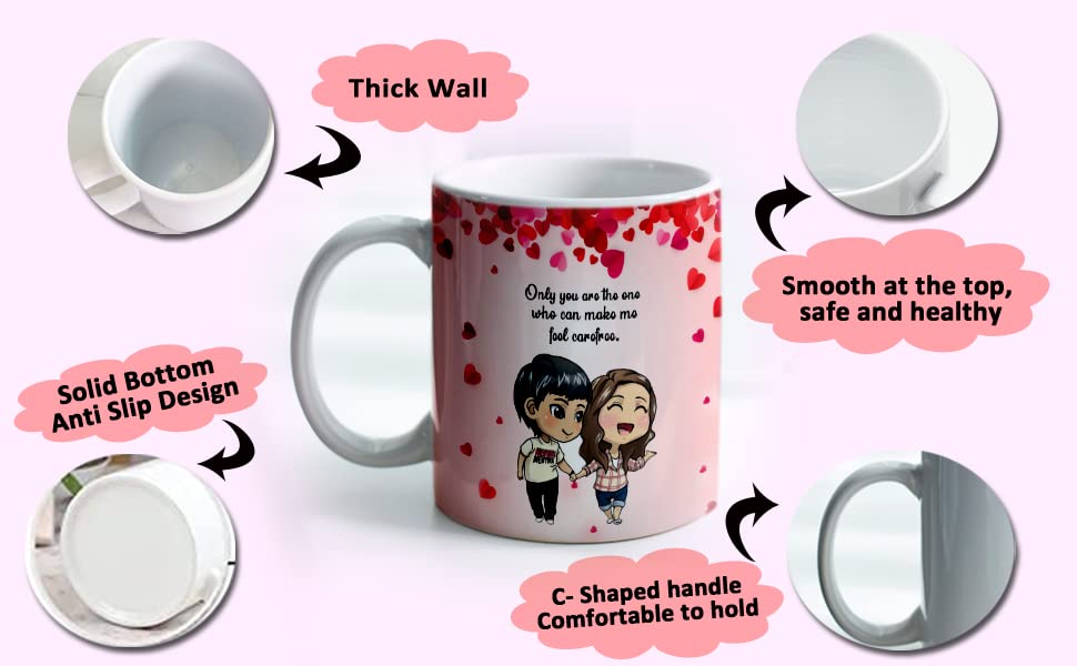 Midiron Romantic Gift for Wife/Husband| Gift for Valentine, Promise Day, Huge Day, Kiss Day |Love Combo |Gift Pack- Artificial Rose, Chocolate Box, Teddy, Greeting Card, 325 ML Mug