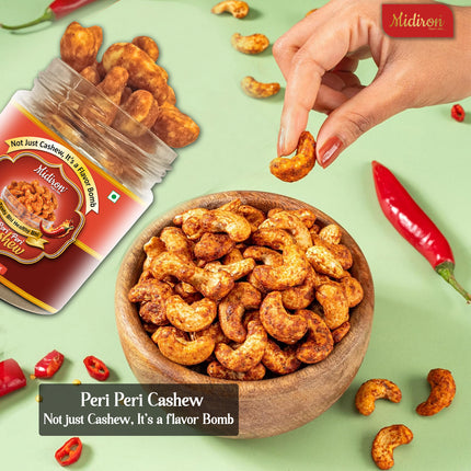 Roasted Masala Cashews - Tasty Masala Cashews Snack for Tea-Time, Travel, Parties & Everyday Crunchy Munching (80 Grams)