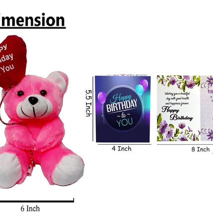 Midiron Chocolate Birthday Gift, Birthday Gift for Friend, Sister, Brother, Girlfriend, Boyfriend, Wife, Husband (Chocolate, Teddy, Card)