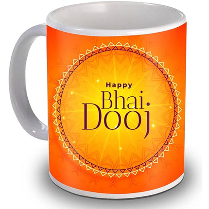 Personalized Photo Mug for Bhai Dooj Gift - Gift for Brother, 1 Photo Customize Mug, Personalized Ceramic Coffee Mug - Gift for Brother on Bhai Dooj
