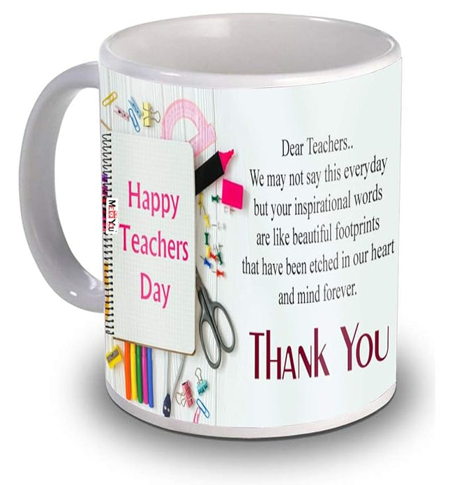 Inspirational Teacher Coffee Mug - Ideal Gift for Educator, Stylish Teacher Day Keepsake
