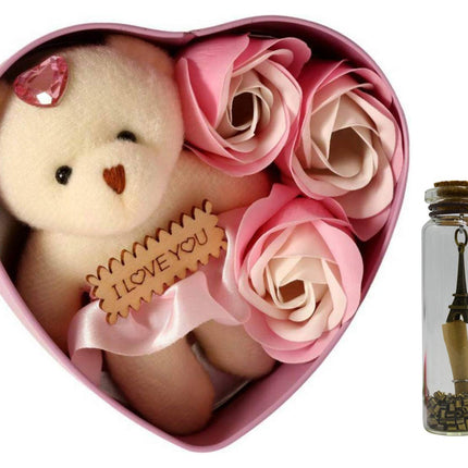 ME & YOU Romantic Gifts, Surprise Box with Message Bottle for Wife, Girlfriend, Boyfriend, Valentine's Day, Birthday, Anniversary and Any Special Occasion (Multicolor) - Midiron