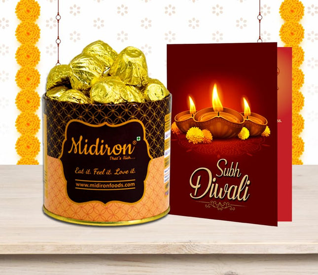 Beautiful Diwali Gift Combo Pack - Chocolate Gift for Diwali Festival - Diwali Gift Hamper with Handmade Chocolate Box