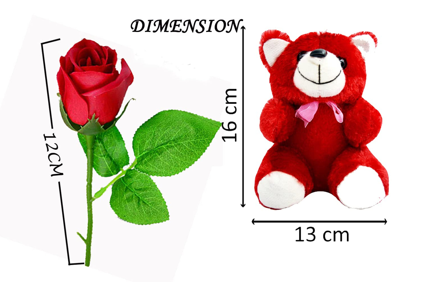 Midiron Valentine's Day Romantic Gift|Propose Day Gift for Couple|Love Gift for Wife/Girlfriend/Lover|Unique Propose Day Gift-Chocolates, Printed Mug(325ml), Red Rose & Teddy