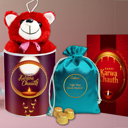 Karwa Chauth Chocolate Delight for Couple - Romantic Gift Idea, Karwa Chauth Sweet Surprise