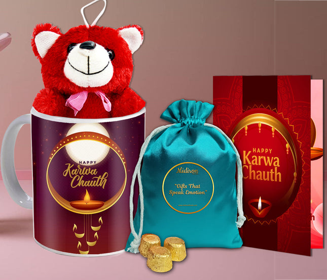 Karwa Chauth Chocolate Delight for Couple - Romantic Gift Idea, Karwa Chauth Sweet Surprise