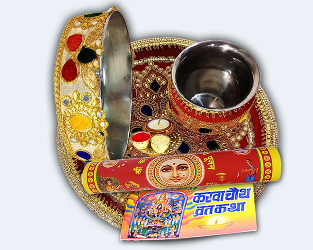 A Complete Karwa Chauth Puja Set – Crafted for Love, Faith & Celebration