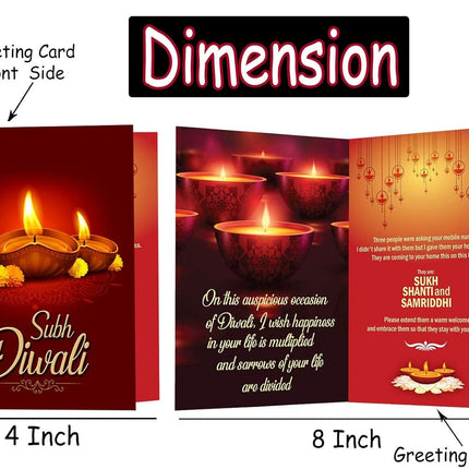 Diwali Gift Healthy Combo - Healthy Diwali Hamper with Dry Fruits (Almonds), Deepawali Greeting Card