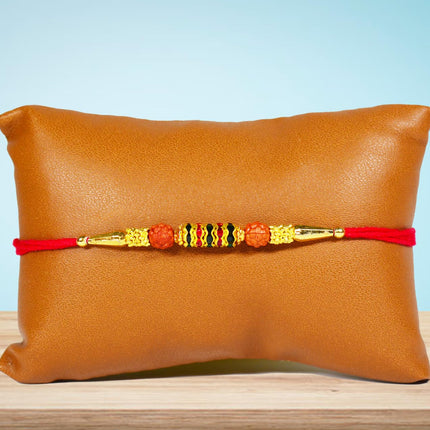 Raksha Bandhan gift for brother, Rakhi combo gift, Rakhi with chocolate and card, traditional Rakhi gift, Rakhi gift set with roli chawal, send Rakhi to brother, Rakhi with sweets and card, Rakhi hamper with chocolate,