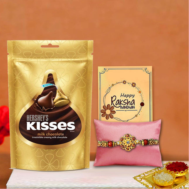 Rakhi Celebration Set – Bhaiya Gift Pack, Raksha Bandhan Rakhi Combo, Traditional Bhai Surprise