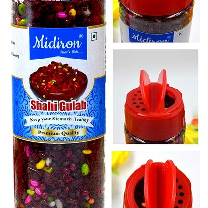 Shahi Gulab Mukhwas - Rose Flavored Mouth Freshener - Traditional Indian Mukhwas for Digestion - Midiron