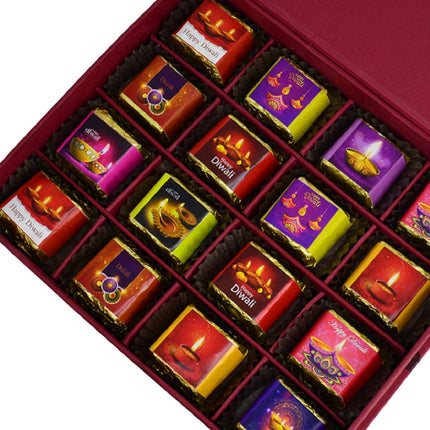 Diwali Chocolate Gift - Handmade Chocolates Combo for Diwali - Festive Diwali Hamper with Handmade Chocolate Box