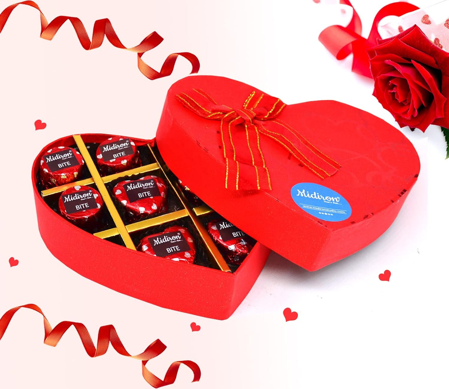 Midiron Romantic Gift For Wife Birthday Special Combo |Gift For Wife Birthday Special| Chocolate Gift Box For Birthday| Chocolate Birthday Gift Pack| Chocolate Gift Pack| Greeting Card