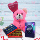 Midiron Chocolate Birthday Gift, Birthday Gift for Friend, Sister, Brother, Girlfriend, Boyfriend, Wife, Husband (Chocolate, Teddy, Card)