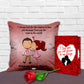 best kiss day cushions, greeting card  & Rose for your love ones