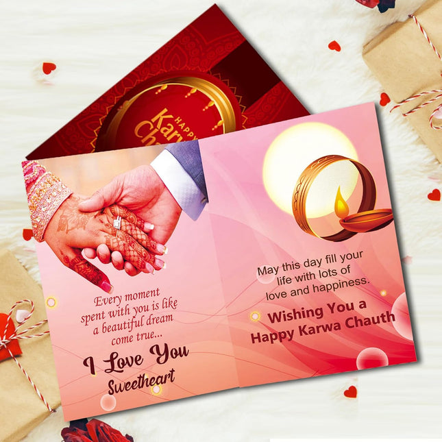Karwa Chauth Greeting Card for Your Beloved - Love and devotion, Husband and wife bond