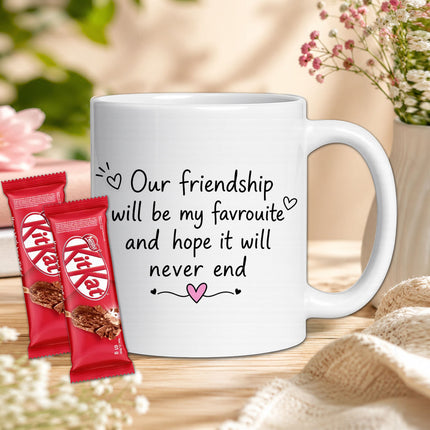 friend cup, best friend mug, bestie mug, coffee mug gift for friend, chocolate gift for friend, friendship chocolate gift, mug and chocolate combo, coffee mug with chocolate, friendship day chocolate combo, friendship day gift box, friendship gift pack, friendship day surprise gift, friendship day present, cute friendship gift, friendship celebration gift, gift for male friend, gift for female friend, gift for bestie, gift for best friend girl, gift for best friend boy, friendship day return gift
