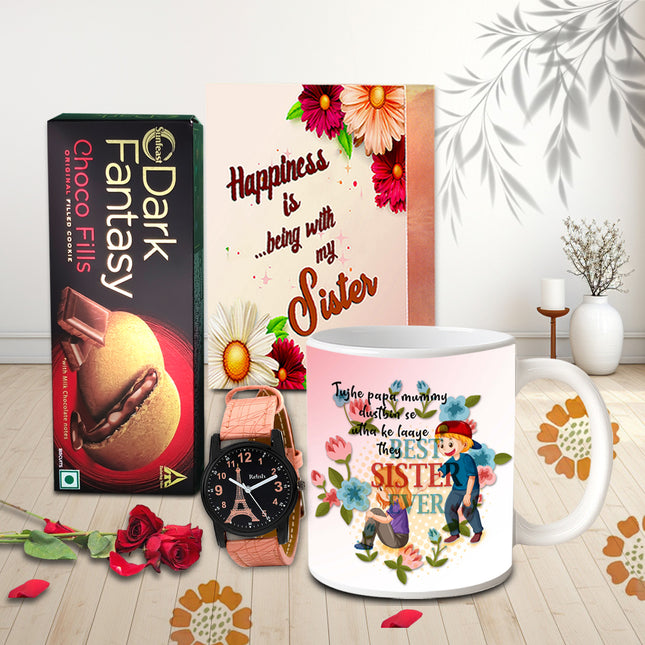 Rakhi Surprise Gift Hamper For Sister - Rakhi moments, Celebrate sibling love, Sister appreciation gift