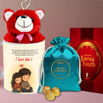 Karwa Chauth Chocolate Delight for Couple - Romantic Gift Idea, Karwa Chauth Sweet Surprise