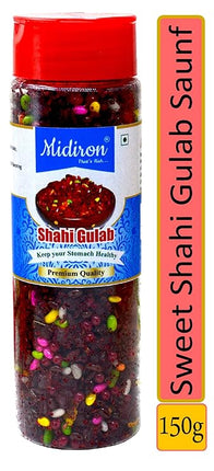 Shahi Gulab Mukhwas - Rose Flavored Mouth Freshener - Traditional Indian Mukhwas for Digestion - Midiron