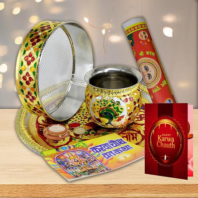 Karwa Chaurh Gifts for Homemaker
Karwa Chauth Classy Gifts
Karwa Chauth Creative Gift
Karwa Chauth Puja Thali
Karwa Chauth Puja Essentials