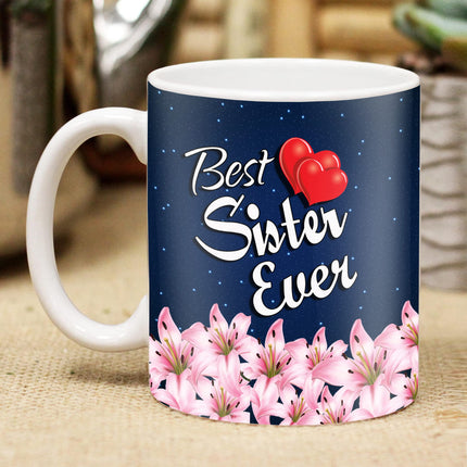 Coffee Mug gift for sister 
sister printed coffee mug set
rakhi gift set 
coffee mug gift for sister
Printed Coffee Mug gift for sister