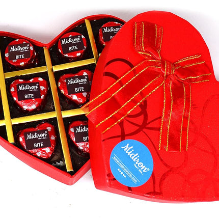 Gift for Girls/Girlfriend |Handmade Heart Chocolate Gift | Valentines Gift Combo | Anniversary Gift Set | Love Combo| Heart Chocolate Box, Love Greeting Card & Artificial Rose