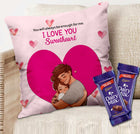 Couple Cushion Gift for Marriage - Husband and Wife Printed Cushion, Romantic Gift for Room
