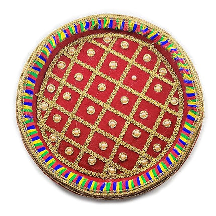 Karwa Chauth Thali Set with Channi and Lota - Beautiful Pooja Thali for Women’s Vrat Rituals