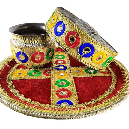 Complete Karwa Chauth Thali Set – A Traditional Tribute to Everlasting Love