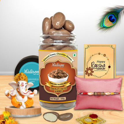 Rakhi Set For Brother - Rakhi And Gift For Brother, Gift Hamper For Brother, Rakhi For Brother Combo