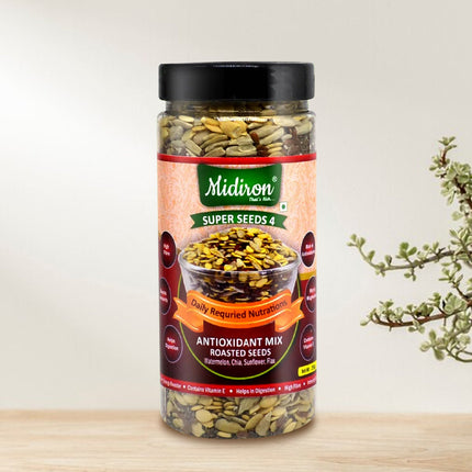 Antioxidant Rich Mixed Seeds (Superfood Blend) – High in Fiber, Omega-3 & Protein – Ideal for Energy Boost, Digestion & Skin Glow - Midiron