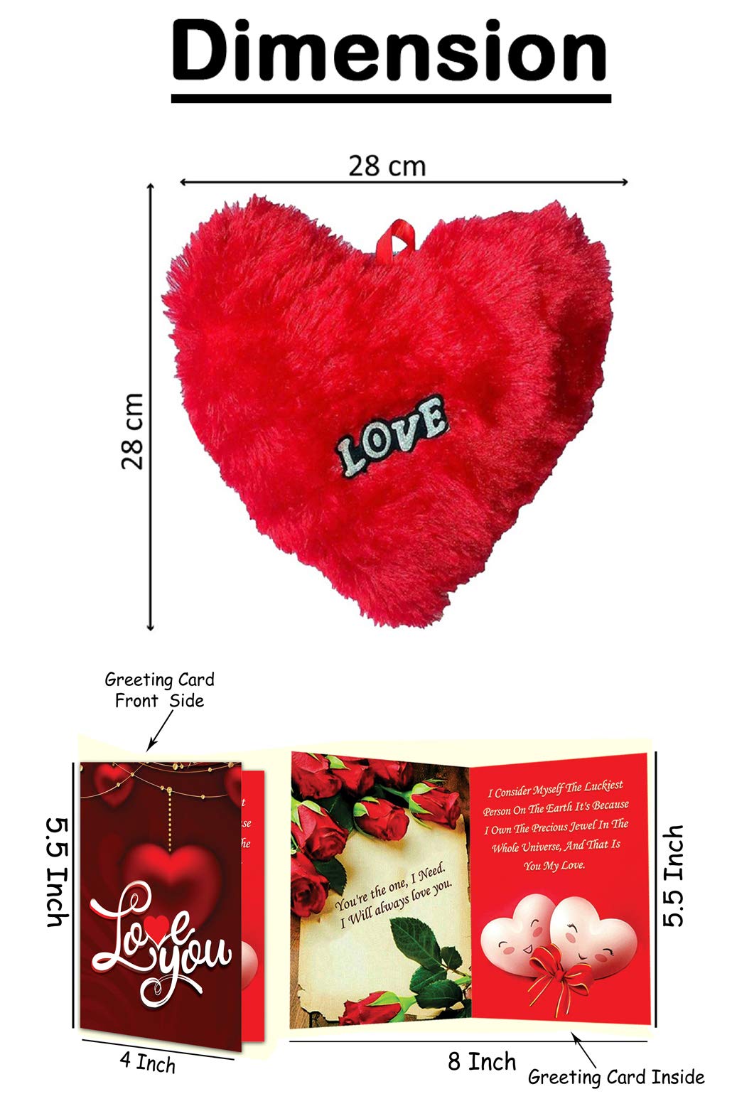 Budget-friendly Valentine gifts, Heart Shaped Toy gift for wife

