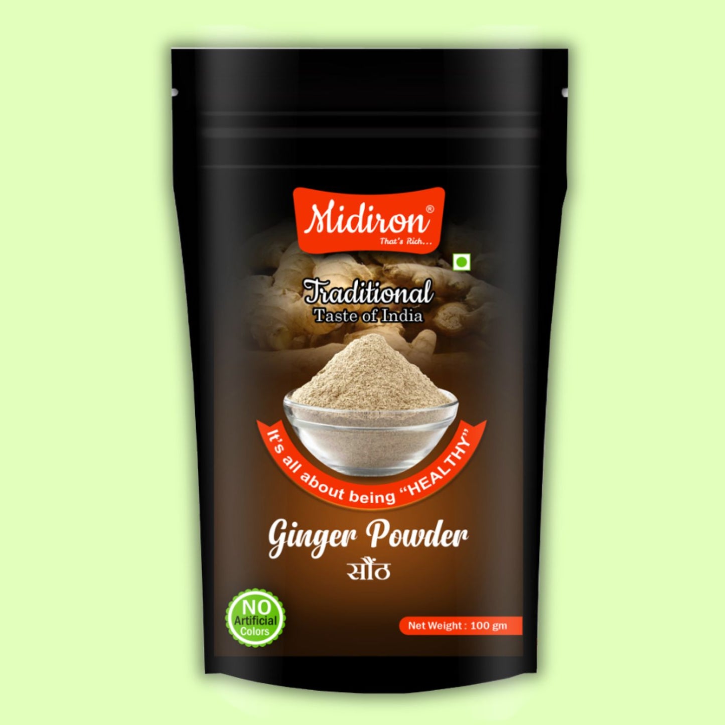 Midiron Ginger Powder pack of 100 mg