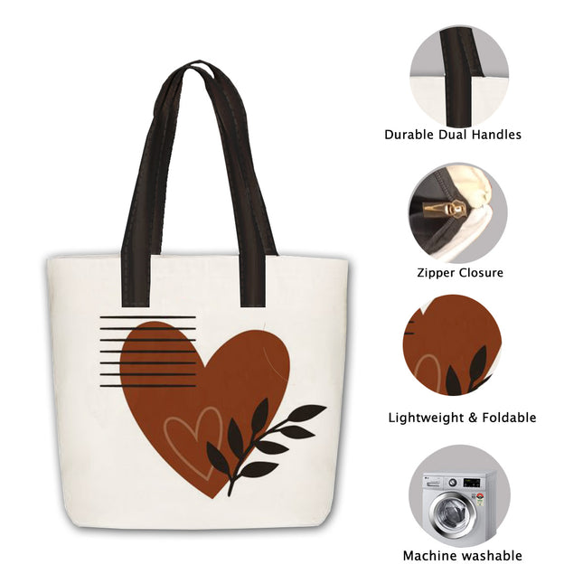 Tote bag with heart design and features on a white background
Branded Tote Bag for Girls
Luxury Tote Bag for Women
