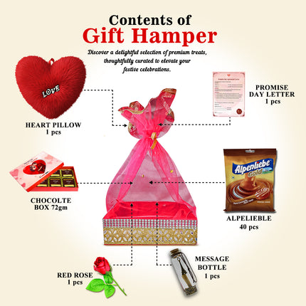 Romantic Valentine’s Day Love Hamper | Premium Gift for Girlfriend, Wife & Partner