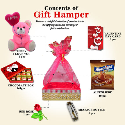 Valentine’s Day Romantic Love Hamper | Premium Gift Combo for Girlfriend, Wife & Loved Ones