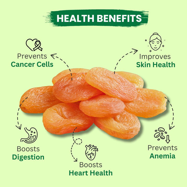 Midiron Dried Apricot, Fresh & Natural Dehydrated Apricot (Khubani) (500 g) Apricots - Midiron