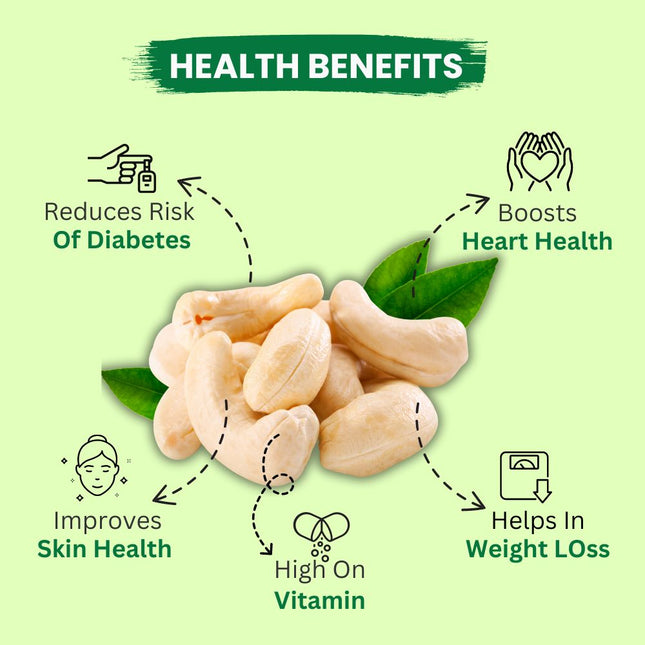 Natural Premium Plain Raw Cashews ( 200 Gm ) Cashews  (200 g) - Midiron