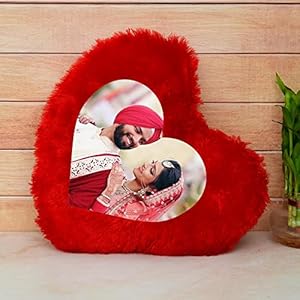 Red Heart Shape Pillow, Heart Shape Pillow, Customize Heart Shape Pillow
