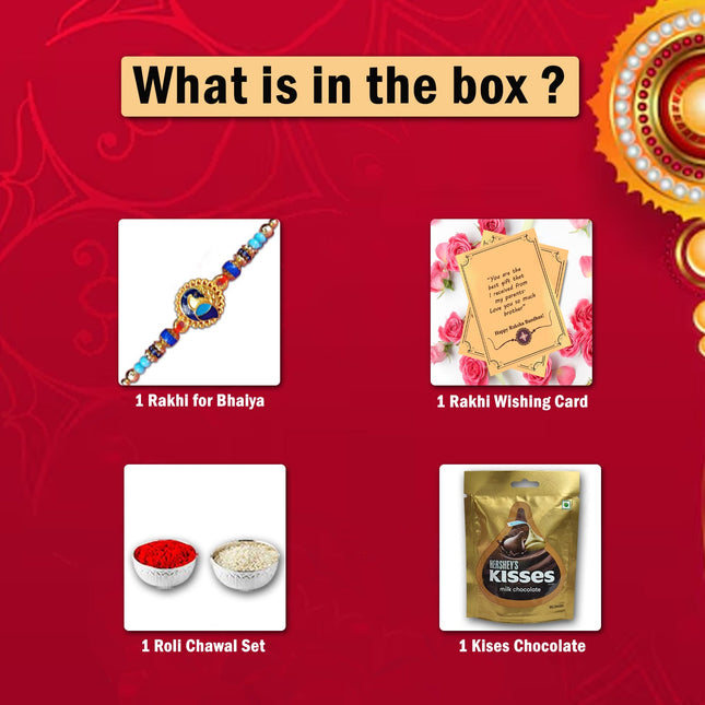 Bhaiya Rakhi Surprise – Raksha Bandhan Combo Pack, Handcrafted Gift Set, Brother Rakhi Hamper