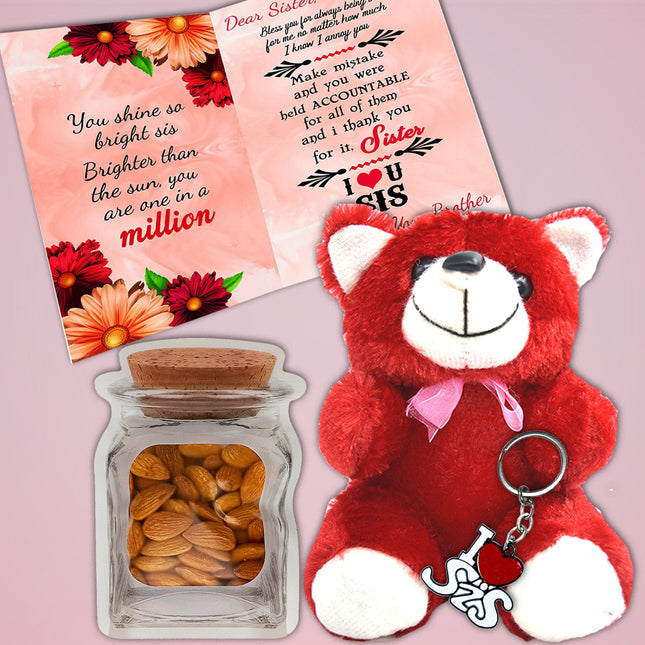 Raksha Bandhan Gifts for Sister - Unique Gift Hamper for Sister with Beautiful Rakhi and Surprises