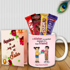 Raksha Bandhan Return Gift for Sister - Rakhi Combo Hamper, Traditional Gift Box