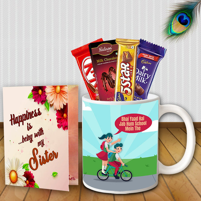 Rakhi Gift Box for Sister - Return Gift Set, Raksha Bandhan Celebration Combo