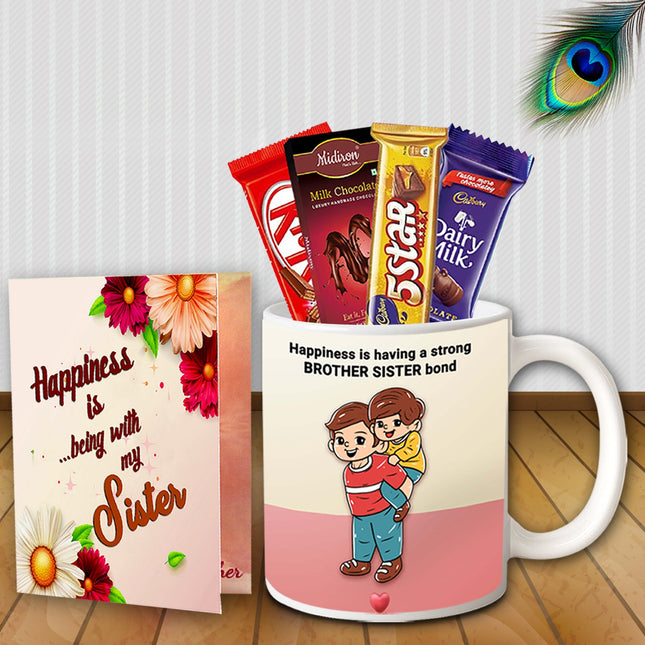 Raksha Bandhan Gift Box for Sister - Return Gift Combo Pack, Rakhi Surprise Hamper