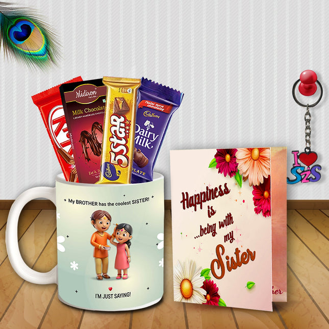 Cute Rakhi Gift Hamper for Sister – Rakhi Return Gifts, Rakhi Hampers for Elder Sister