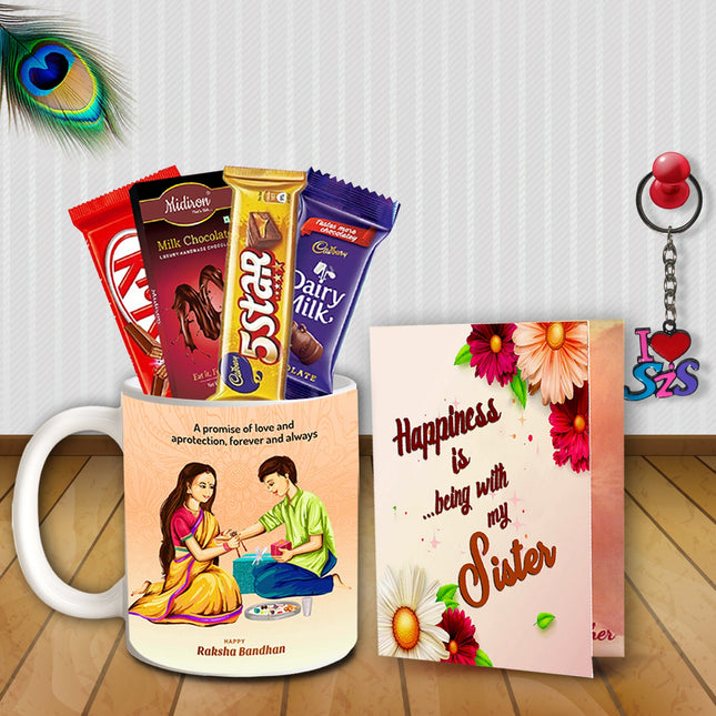 Return Gift Combo for Sister - Rakhi Box Set, Raksha Bandhan Hamper Pack